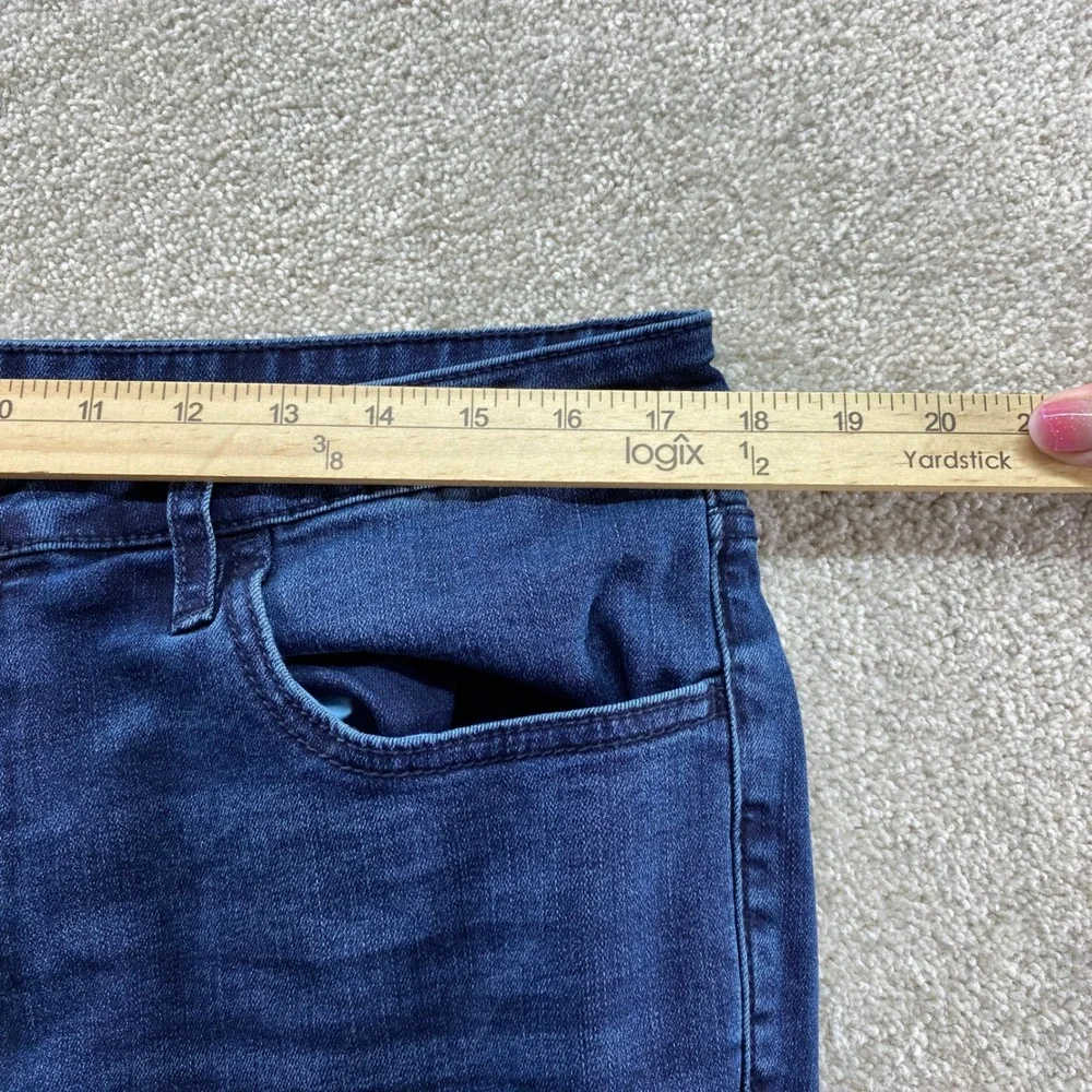 Express Straight Leg Jeans Mens 34x32 Dark Blue Excellent‎ Stretch EX0005553